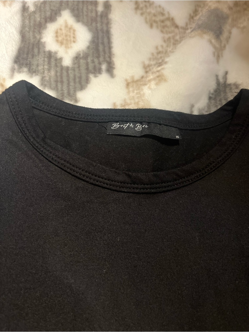 Bardot & Brin Black Crewneck Tank Top